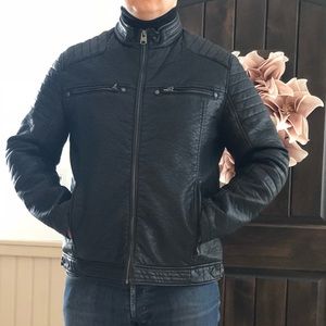 Buffalo men’s faux leather Moto jacket XL